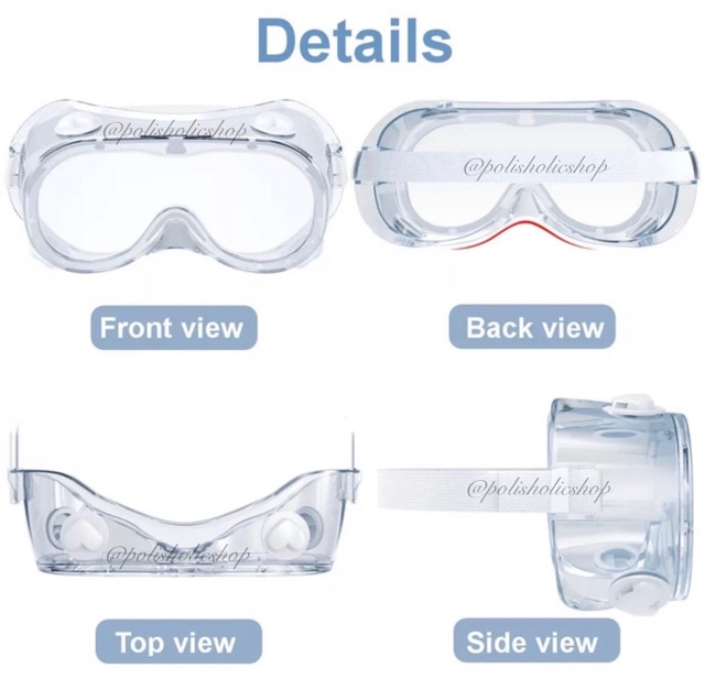 [READY] Kaca Mata APD / Medical Goggle / Kaca Mata Medis (ANTI FOG, ANTI DUST, ANTI SPIT)