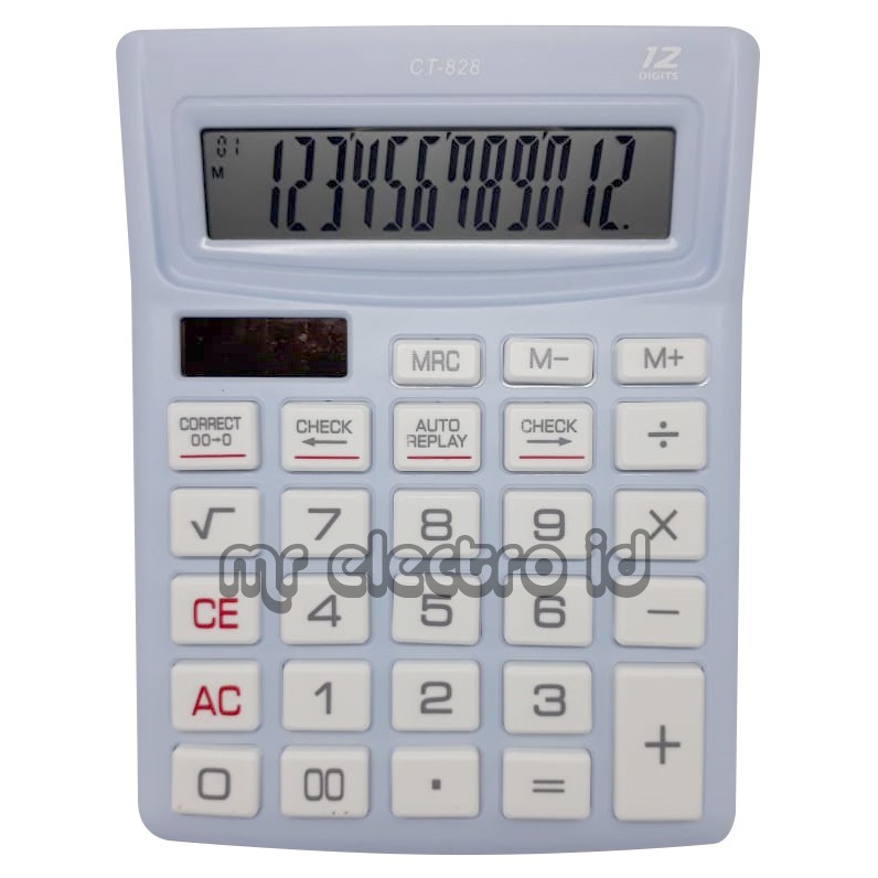 

KALKULATOR CT 828 - 12 DIGIT - CHECK AND CORRECT - KALKULATOR MEJA DAGANG - KALKULATOR PASAR