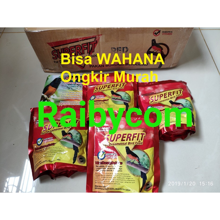 Voer SUPERFIT RED Pakan Murai Batu Lomba Ternak Pur Makanan Burung