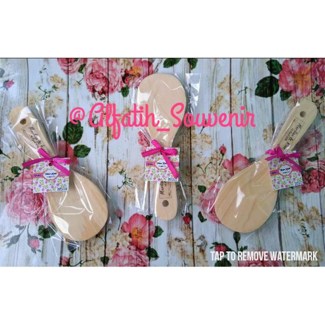 Souvenir Centong nasi kayu