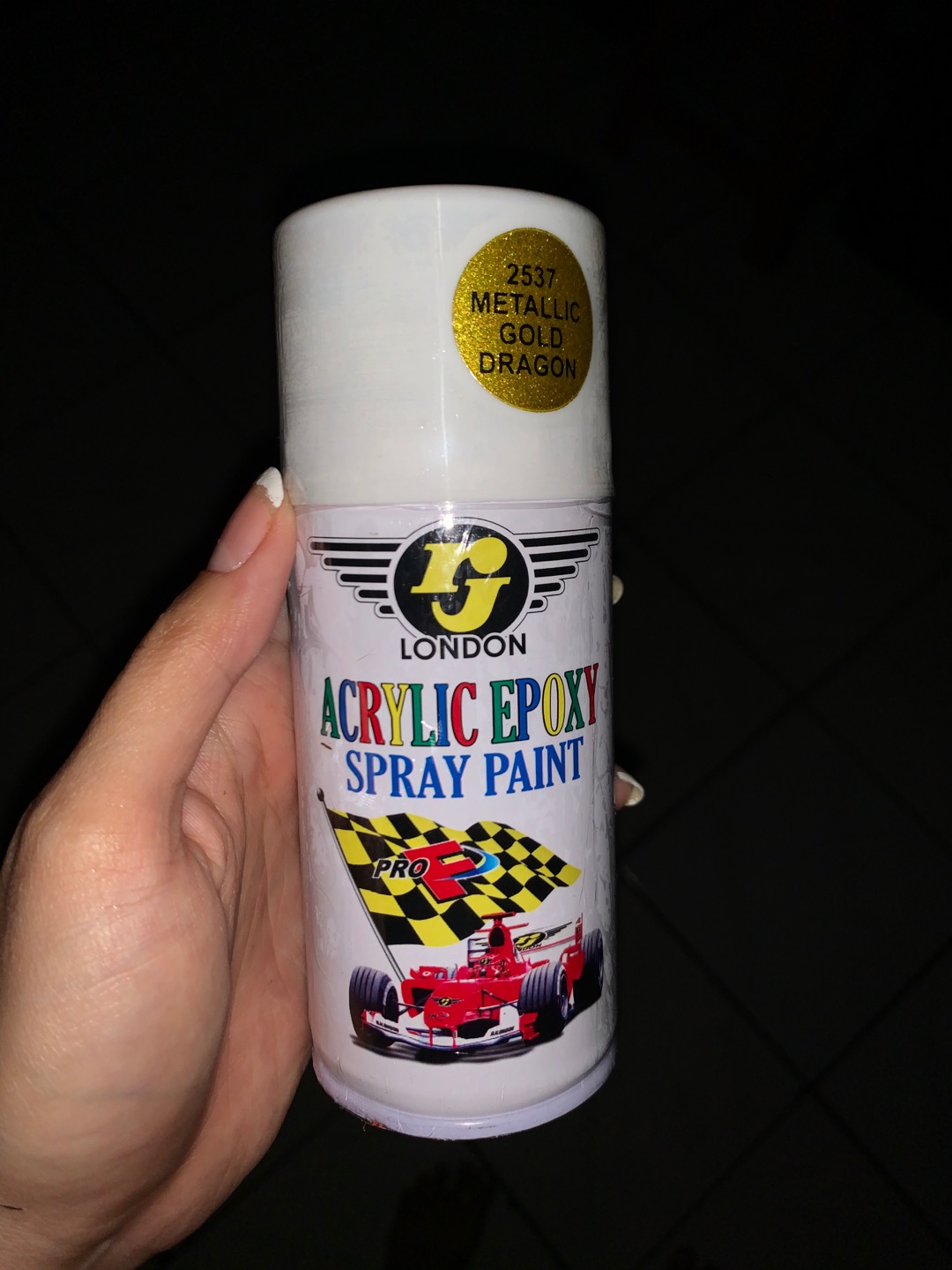 Pilok Pilox Cat Semprot Rj Gold Emas Mas Metalik Mengkilap Perunggu Bronze Putih Pernis Doff (dop)