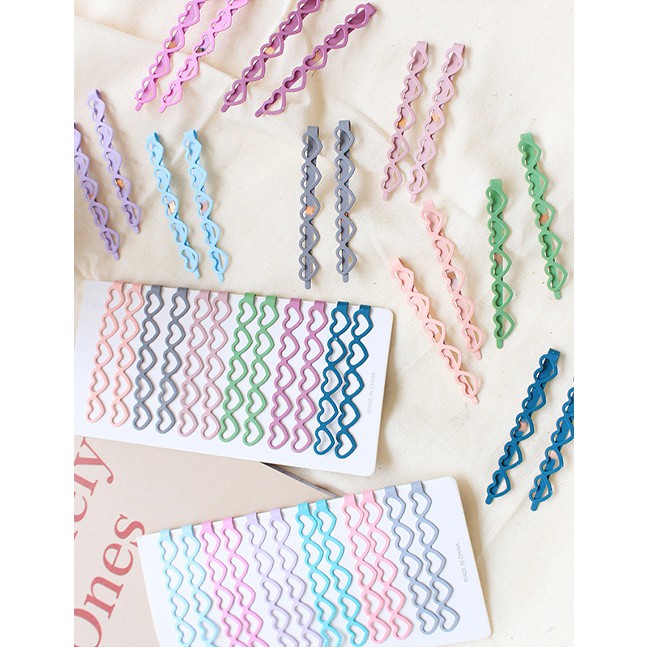 LRC Jepit Rambut Fashion Number 1 12-piece Short Hairpin F4310X