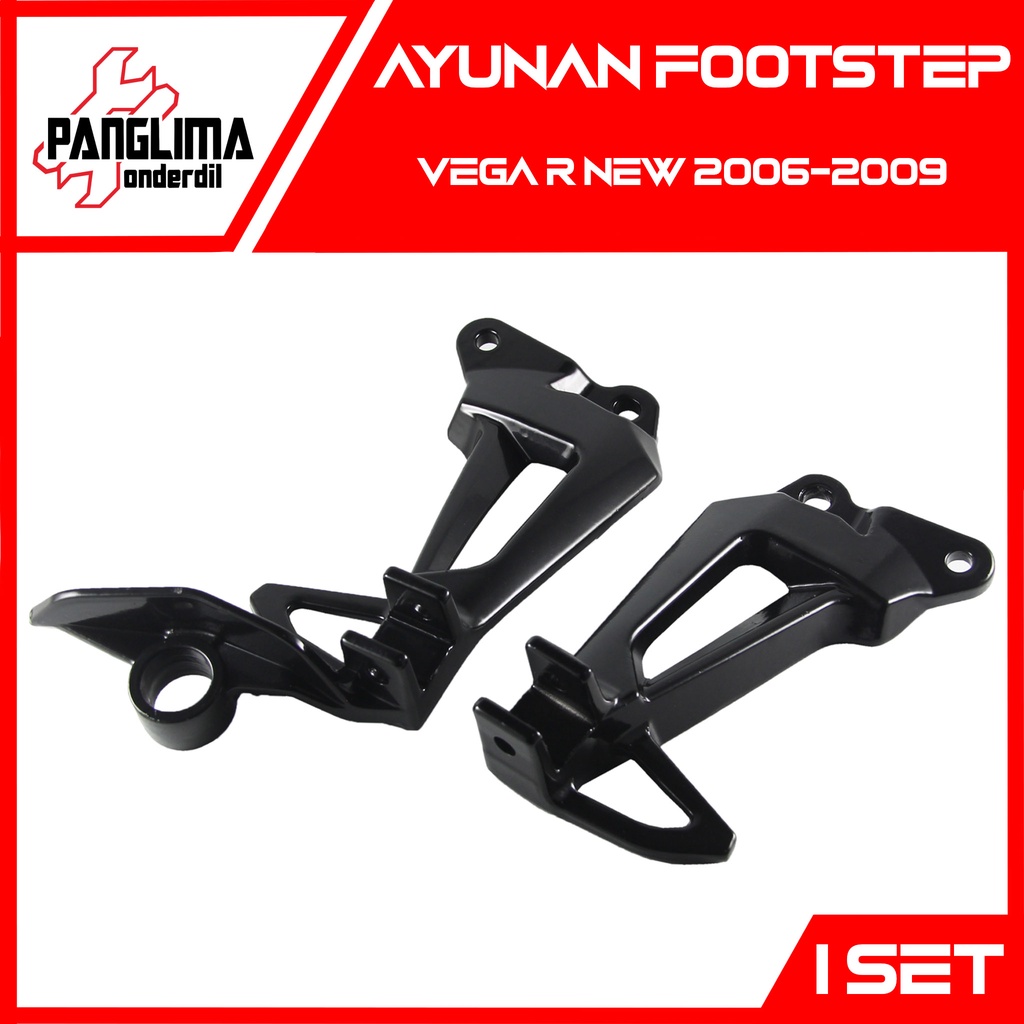 Ayunan Footstep Vega R New 2006-2009 Dudukan-Pangkon Foot Step Belakang Hitam