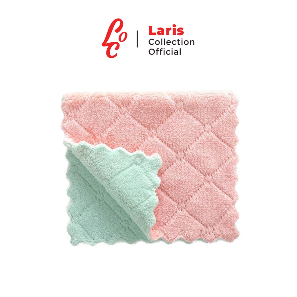 Kain Lap Serbet Piring Pembersih Super Clean Anti Minyak Serap Air Bahan Microfiber