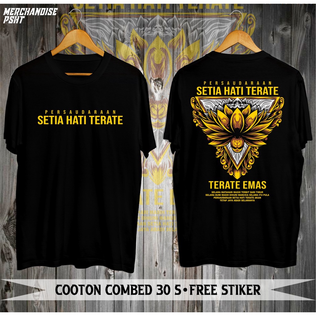 KAOS TERATE WARU PUTIH CLOTH TERATE EMAS