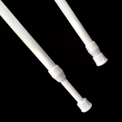 H 241 Tiang Besi gantungan tirai batang gorden handuk flexible tanpa paku besi stick jemuran raK