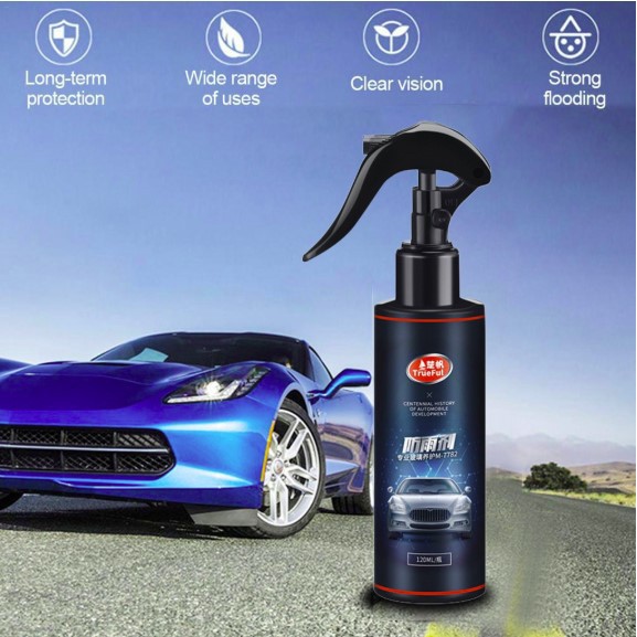 Grab Medan Trueful Car Windshield Coating Hydrophobic Liquid Anti Fogging Agent Spray 120ml kac