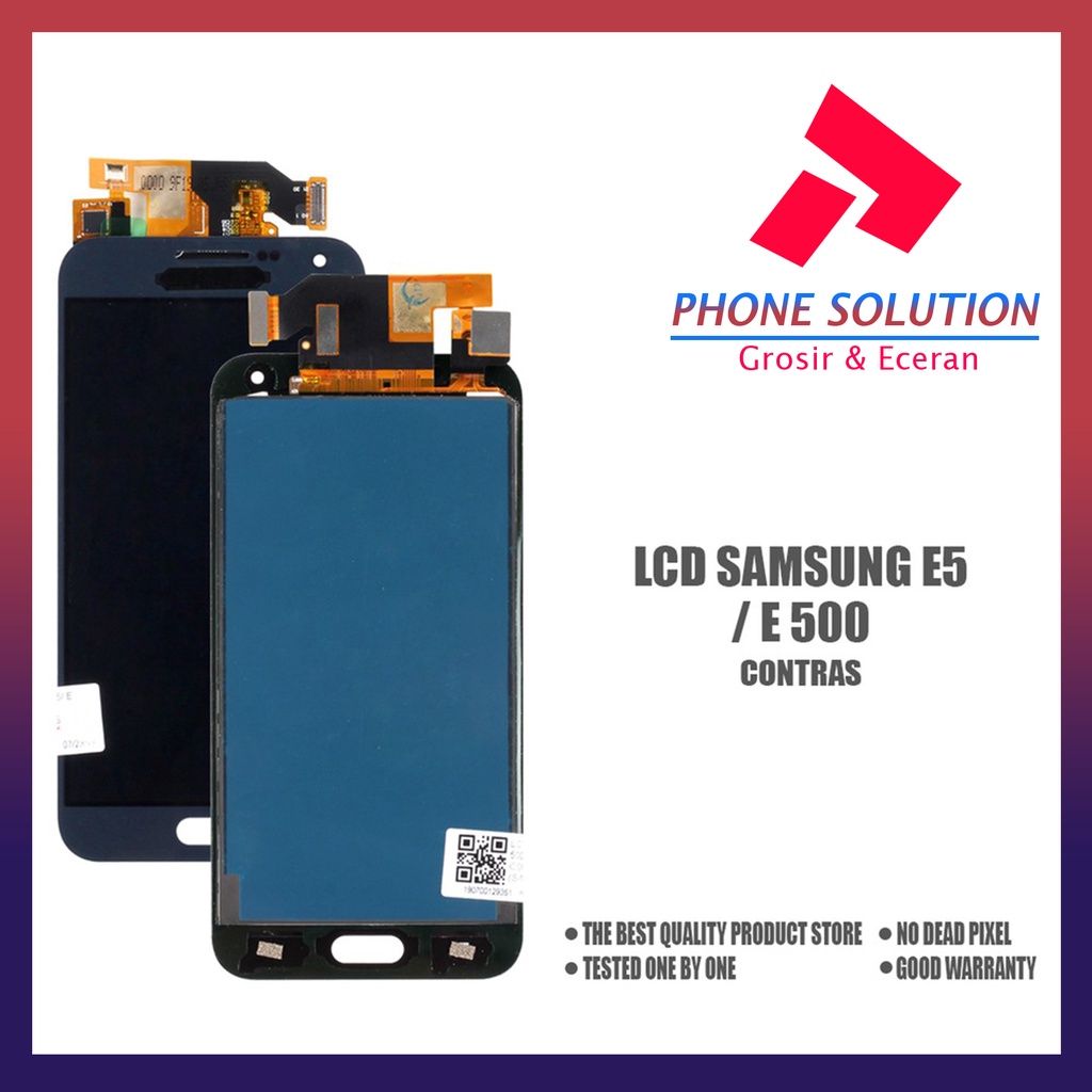 LCD Samsung E5 E500 Fullset Touchscreen Original 100% // Supplier LCD Samsung - Garansi 1 Bulan