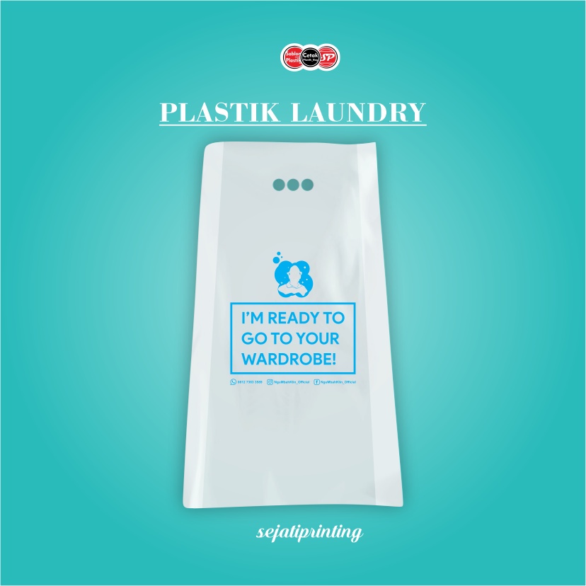 

Sablon Plastik Murah Plastik Laundry 30, 35 , FREE DESAIN - SEJATIPRINTING