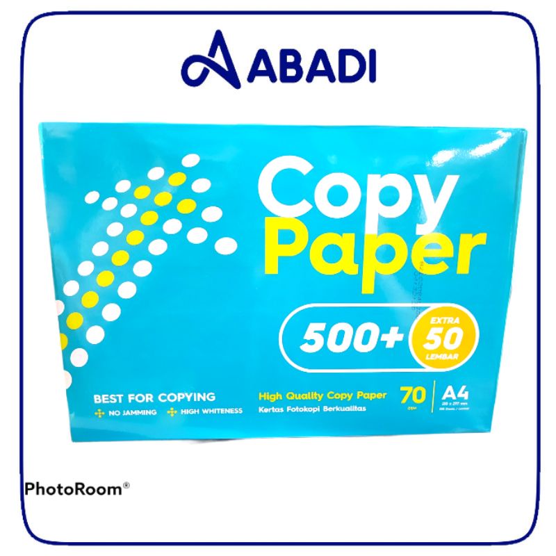 

HVS Copy Paper Polos Putih 70Gsm F4 Dan A4 (1pak/500 lembar)