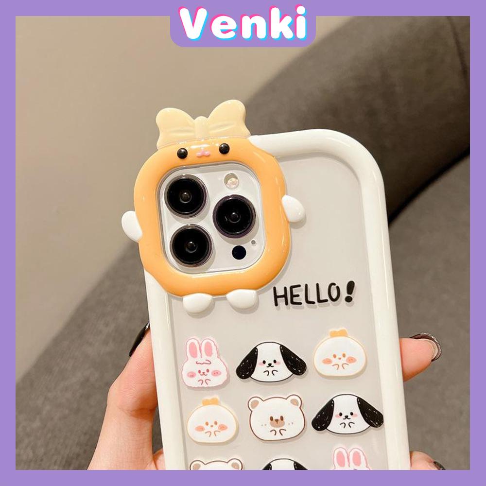 iPhone Case Silicone Soft Case Clear Case Airbag Shockproof Protection Camera Shiny Feel Puppy Cartoon Cute Compatible For iPhone 11 Pro Max 13 Pro Max 12 Pro Max 7Plus xr XS Max