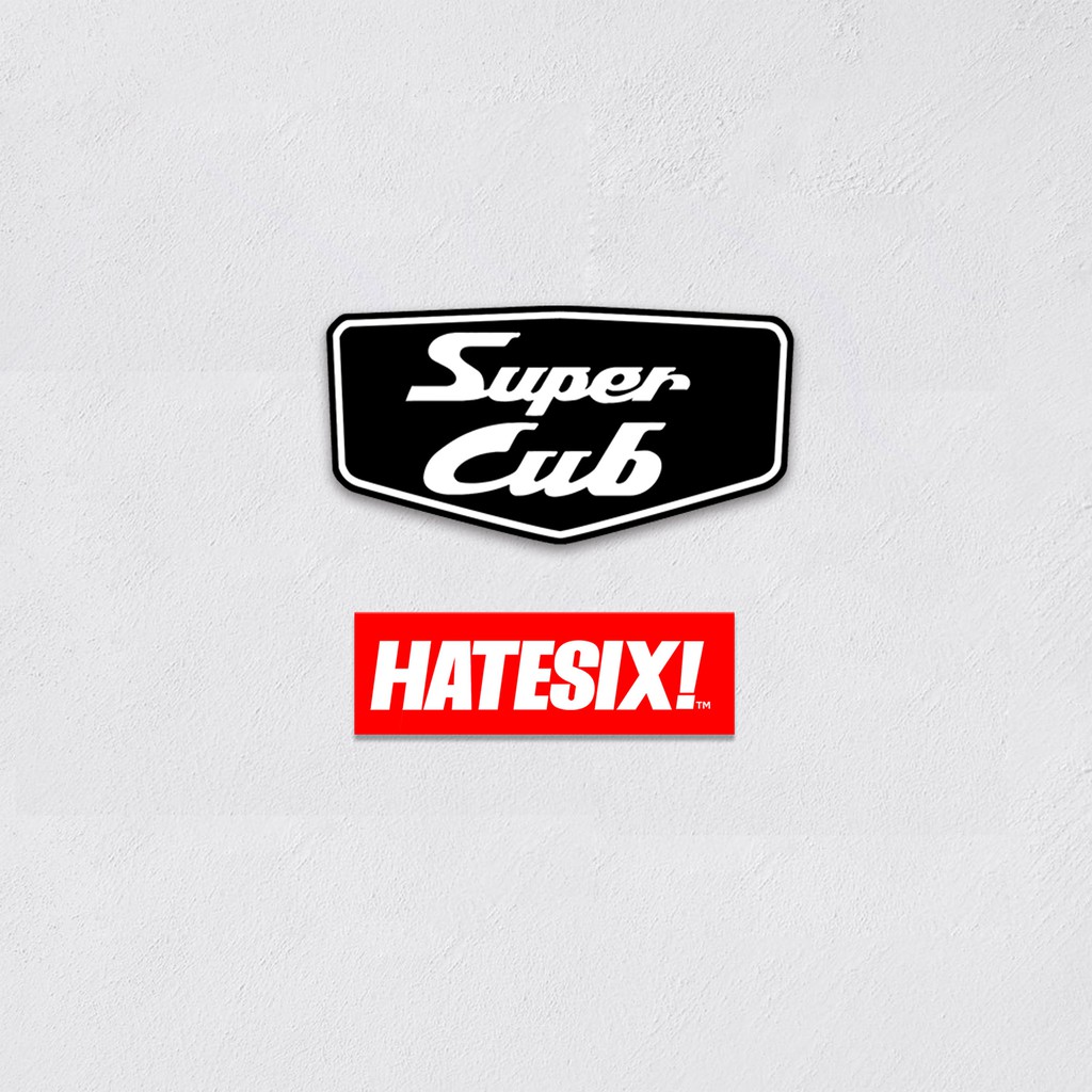 Sticker Decal Honda super Cub Hatesix