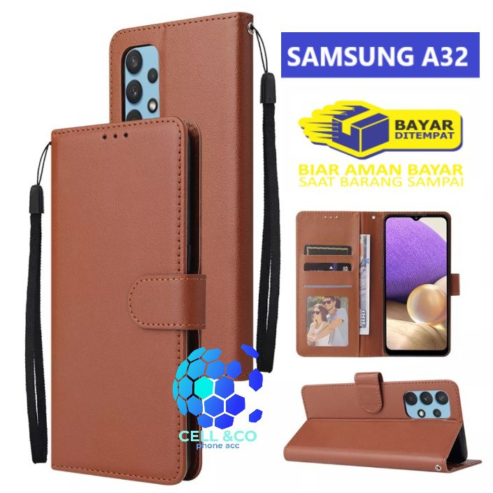 Flip cover SAMSUNG A32 NEW 4G Flip case buka tutup kesing hp casing flip case wallet