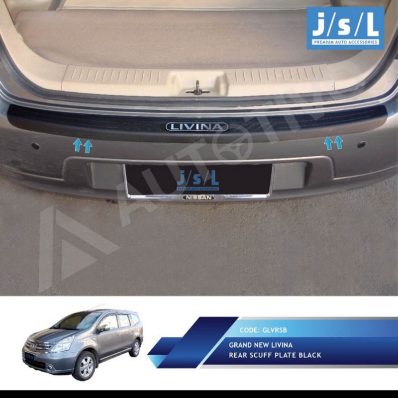 sillplate belakang grand Livina hitam