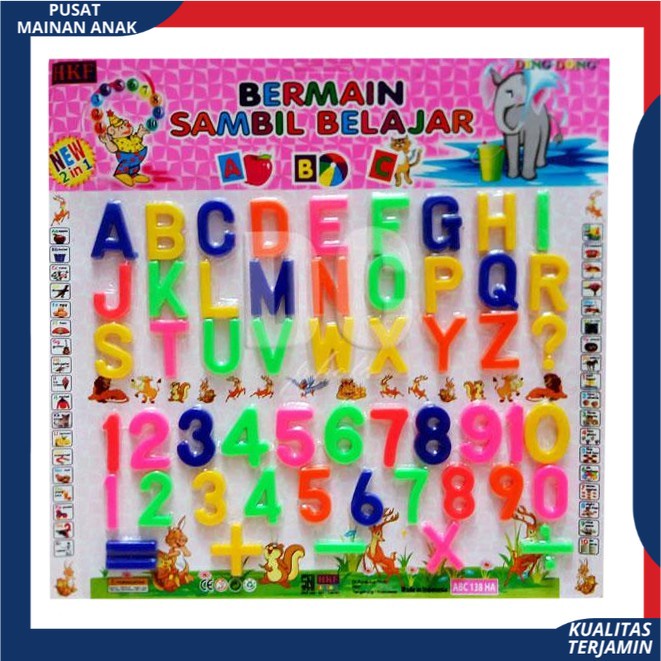 PROMO Mainan Anak Edukasi Huruf Dan Angka - Alphabets Numbers / Bermain Sambil Belajar MURAH