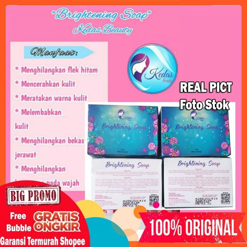 Sabun Kedas Beauty Kadas Whitening Pemutih Wajah Badan