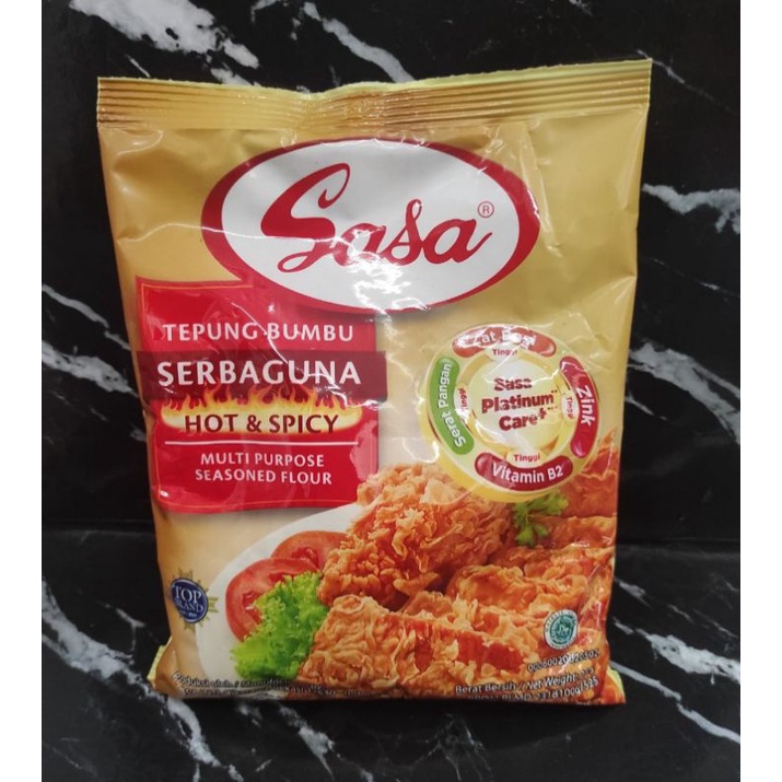 

TEPUNG BUMBU SASA HOT & SPICY 210GR