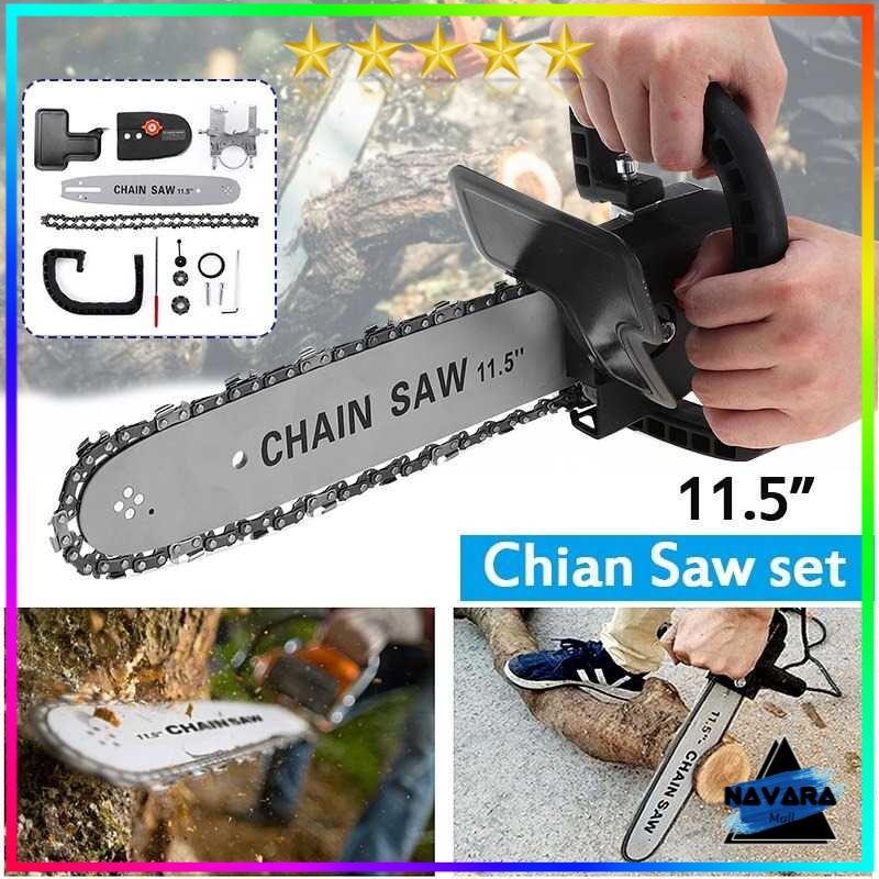 Gergaji Mesin Mini Listrik Cas Murah / Gergaji Mesin Elektrik Chainsaw 11.5 Inch - ABT317