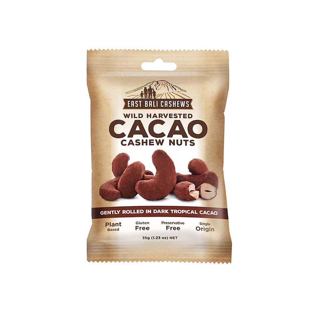 

EAST BALI CASHEWS CACAO CASHEW NUTS 35GR