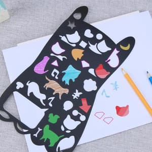 Kids Painting Stencil - Cat Pattern