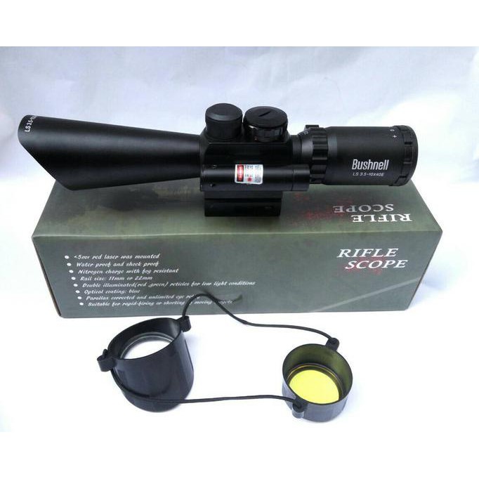 Terlaris TELESKOP M8 3.5-1040-RIFLESCOPE + RED LASER, TELESKOP SENAPAN Baru