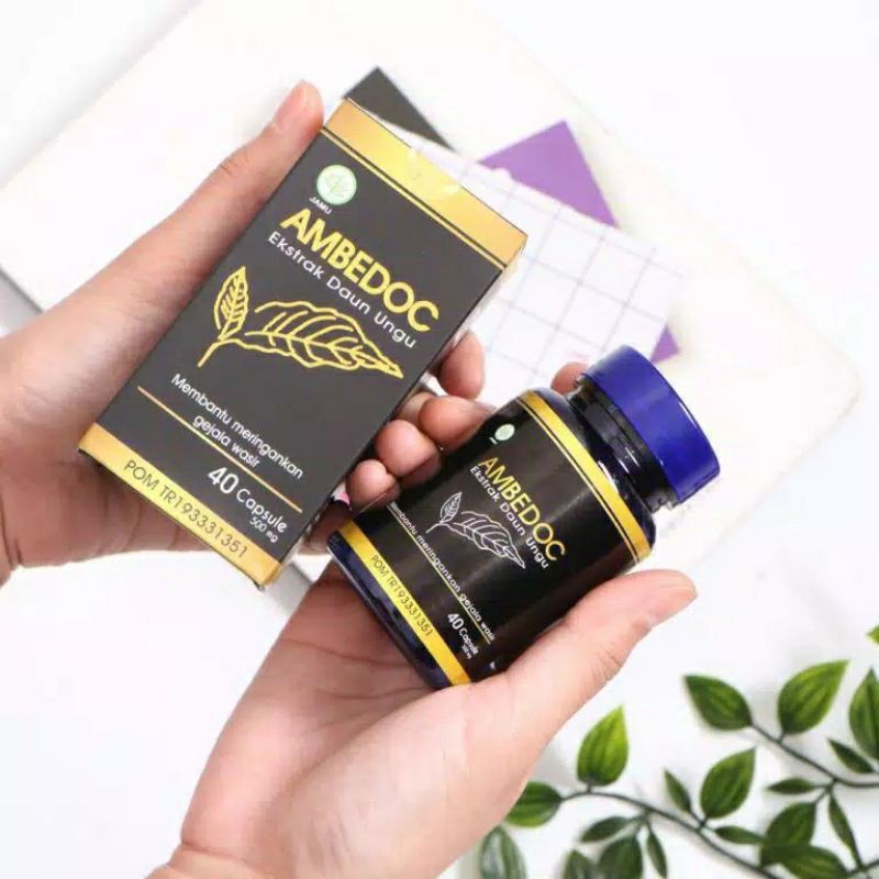 AMBEDOC obat ambien obat wasir ekstrak daun ungu ORIGINAL