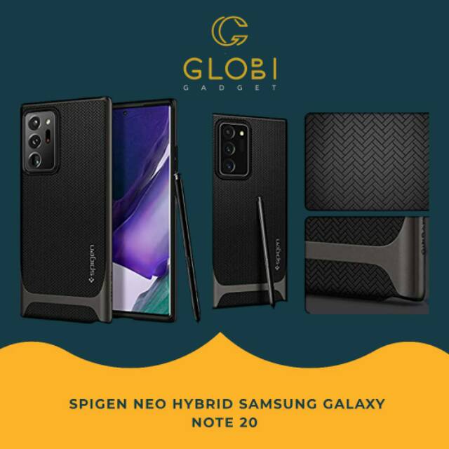 spigen neo hybrid samsung galaxy note 20 & note 20 ultra gunmetal