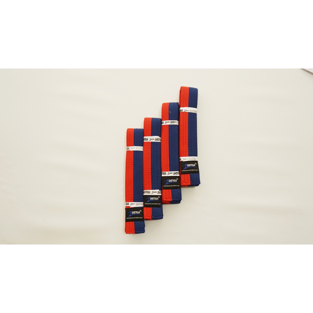 Sabuk Taekwondo Biru Strip Merah SATRIA