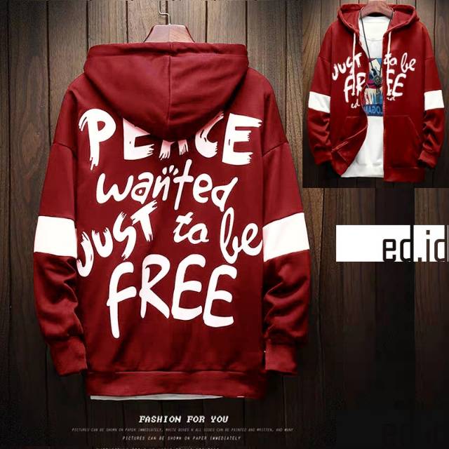 TOTOTAshop.Sweater hoodie WANBE pria,bahan babyterry premium.motif sablon.