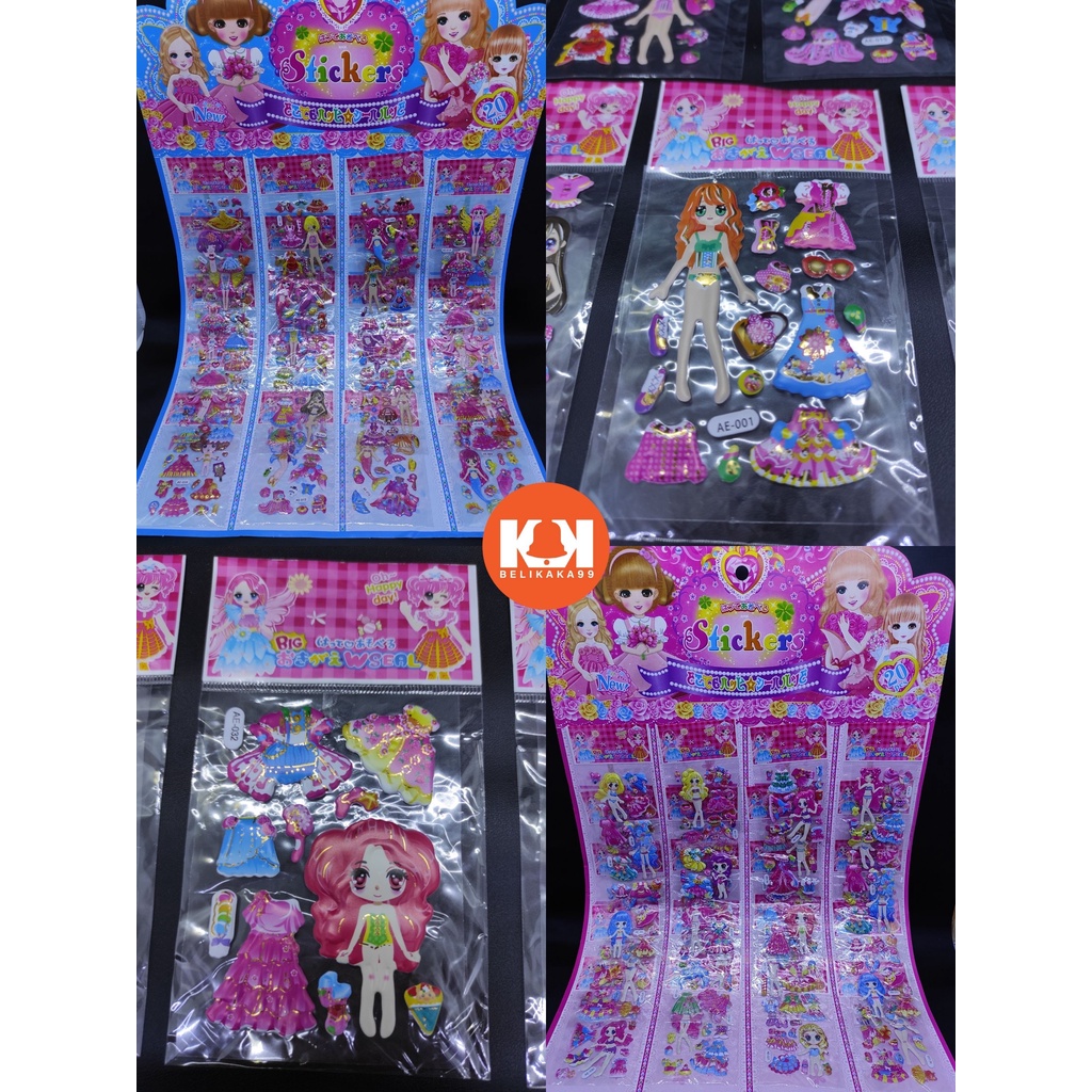 

STICKER ANAK KARAKTER CEWE TIMBUL 3D LEMBARAN ISI 20 PCS / STIKER ANAK TIMBUL 3 DIMENSI