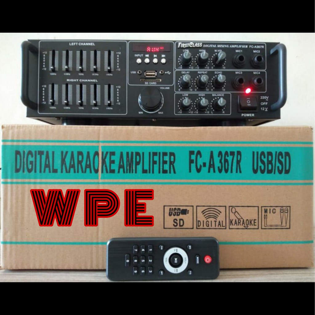 AMPLIFIER KARAOKE FIRSTCLASS FC A367R Ampli FCA367R