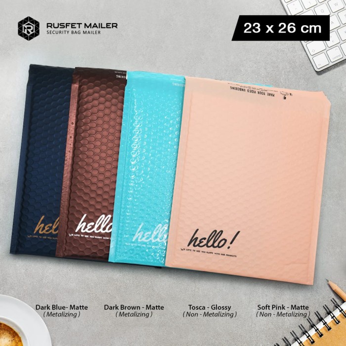 

MENYURAT-SURAT- AMPLOP BUBBLE MAILER WRAP ENVELOPE RUFSET PREMIUM SATUAN TERMURAH - DARK BROWN, 12CM
