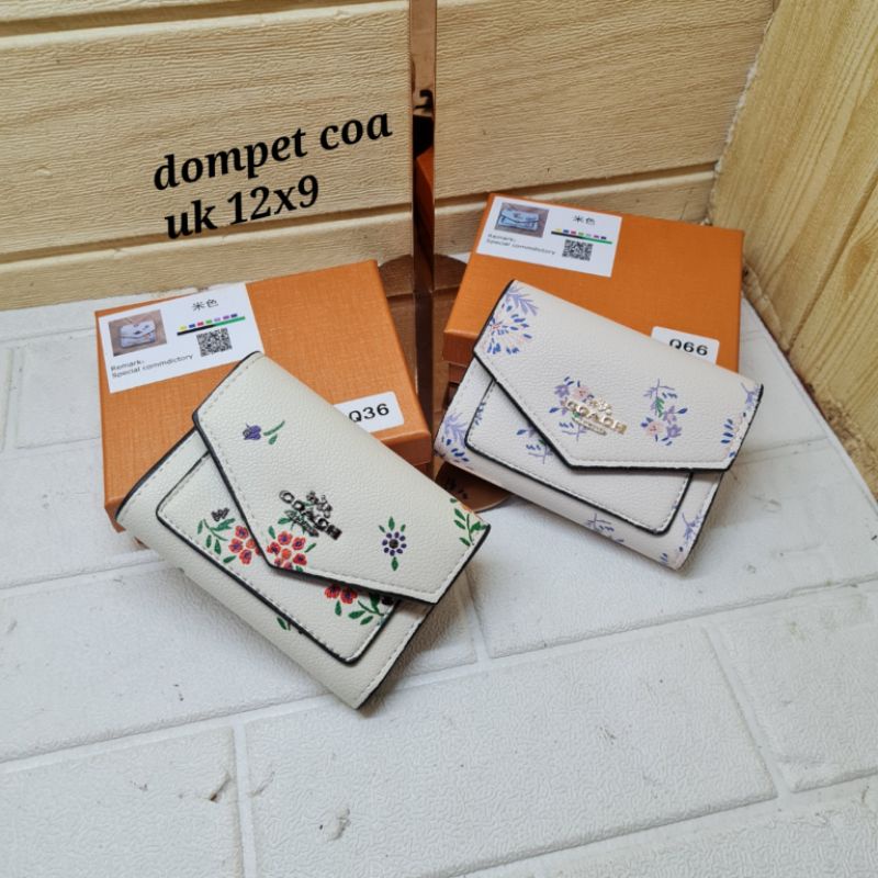 Dompet mini coa import / dompet pendek coch import uk 12x9 / dompet coa bunga