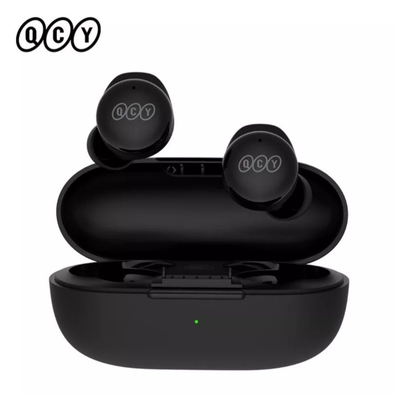 GARANSI 1 TAHUN QCY T17 TWS EARPHONE BLUETOOTH WIRELESS TANPA KABEL EARBUDS BT5.1 HIFI KONTROL SENTUH MODEL LATENSI