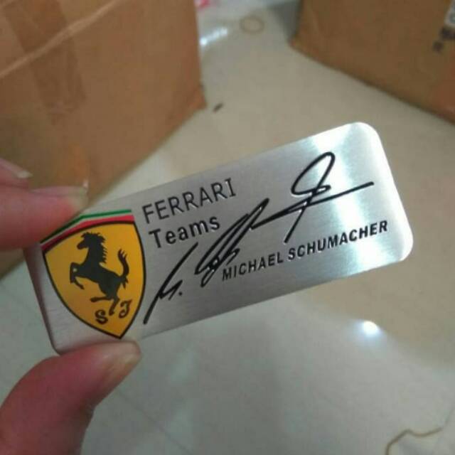 EMBLEM FERRARI teams Michael Schumacher