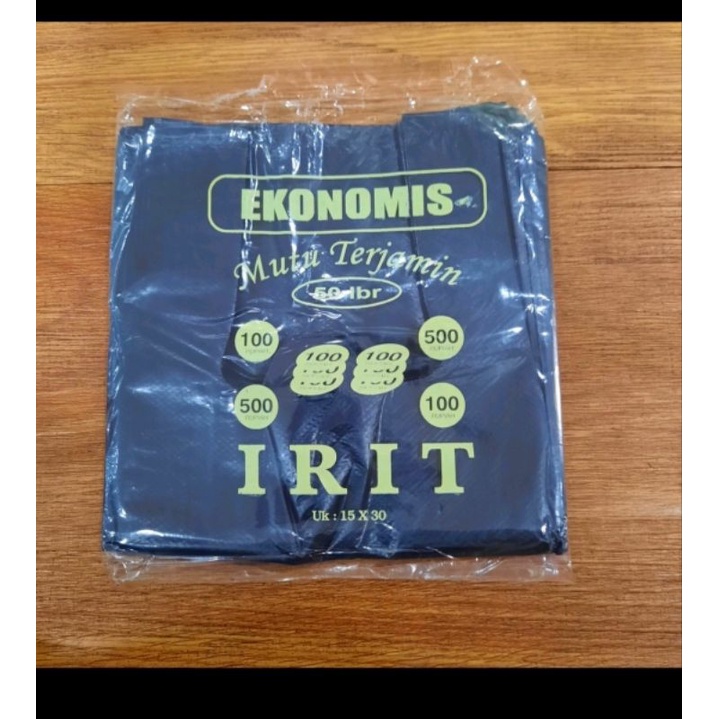 KUALITAS TERBAIK KANTONG PLASTIK KRESEK HITAM EKONOMIS/IRIT ISI 1 LEMBAR (TIPIS) TERBAIK