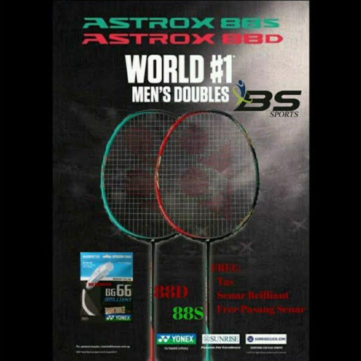 RAKET BADMINTON RAKET YONEX ASTROX 88D 88 D DOMINATE ORIGINAL