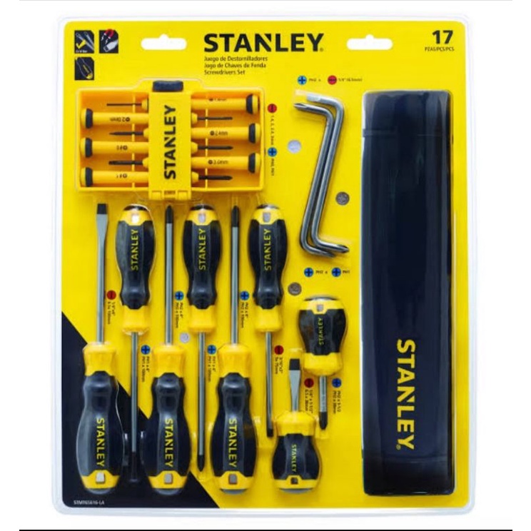 Obeng Set STMT65616-LA Stanley 17PCS C grip screwdriver set Stanley