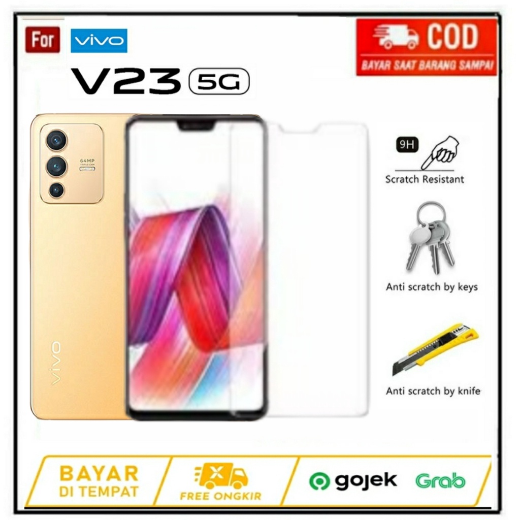 3IN1 TEMPERED GLASS BENING VIVO V23 5G TG LAYAR ANTIGORES KACA FULL COVER