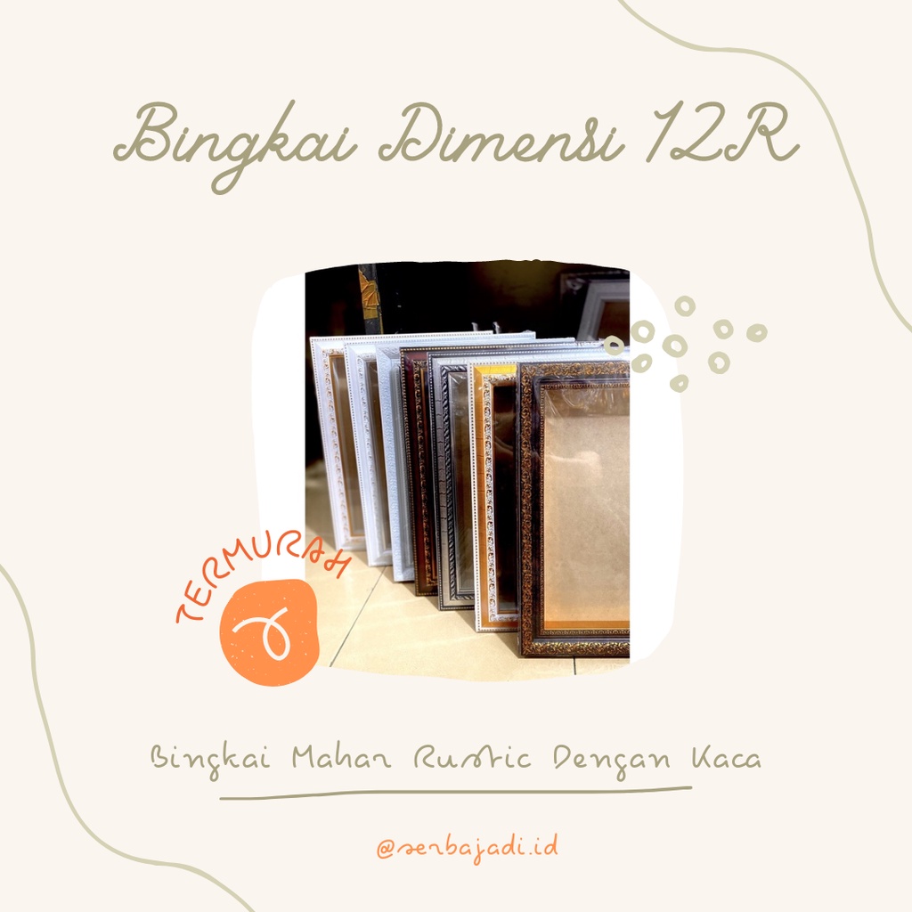 BINGKAI DIMENSI 3D KACA 12R 30x40cm 12x16inchi  / BINGKAI MAHAR / BINGKAI POP-UP / BINGKAI SCRAPBOOK