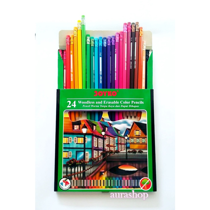

PENSIL WARNA JOYKO 24 WARNA PANJANG BISA DIHAPUS / PINSIL WARNA JOYKO CP-115 24 WARNA BISA DI HAPUS