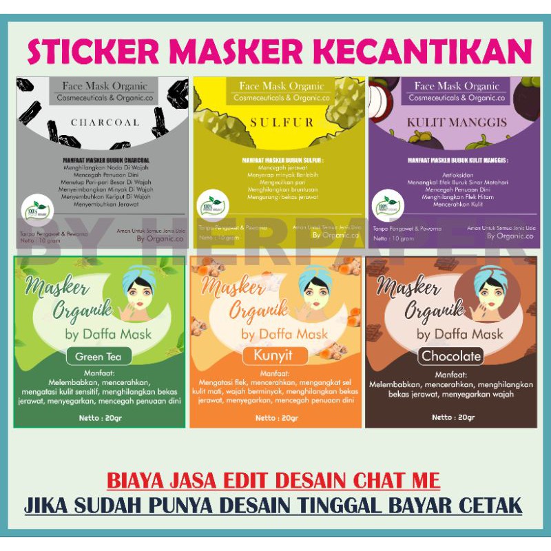 

STIKER MASKER ORGANIK. STIKER KECANTIKAN. STICKER FACEMIST .masker peel off. MASKER HOMEMADE..