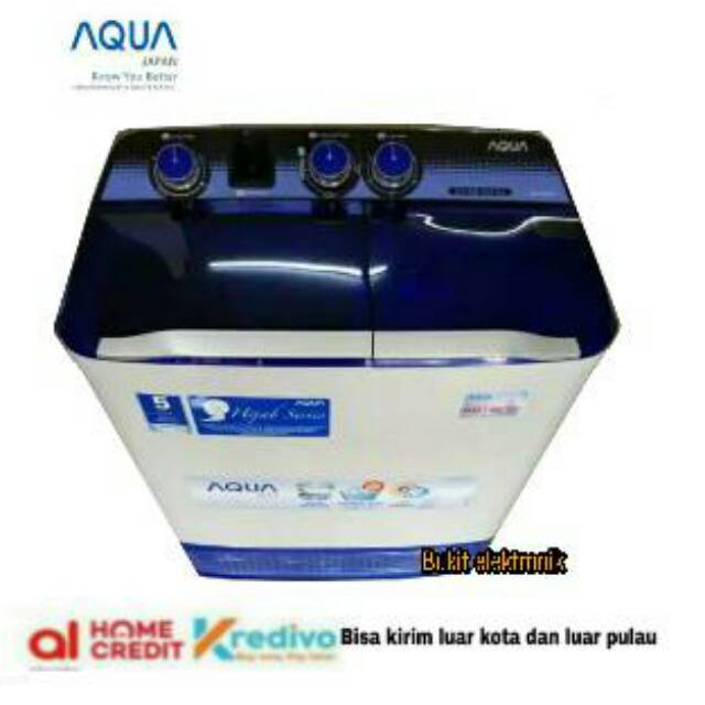 Mesin Cuci Aqua Japan QW-1080XT Twin Tub 10kg Semi Otomatis