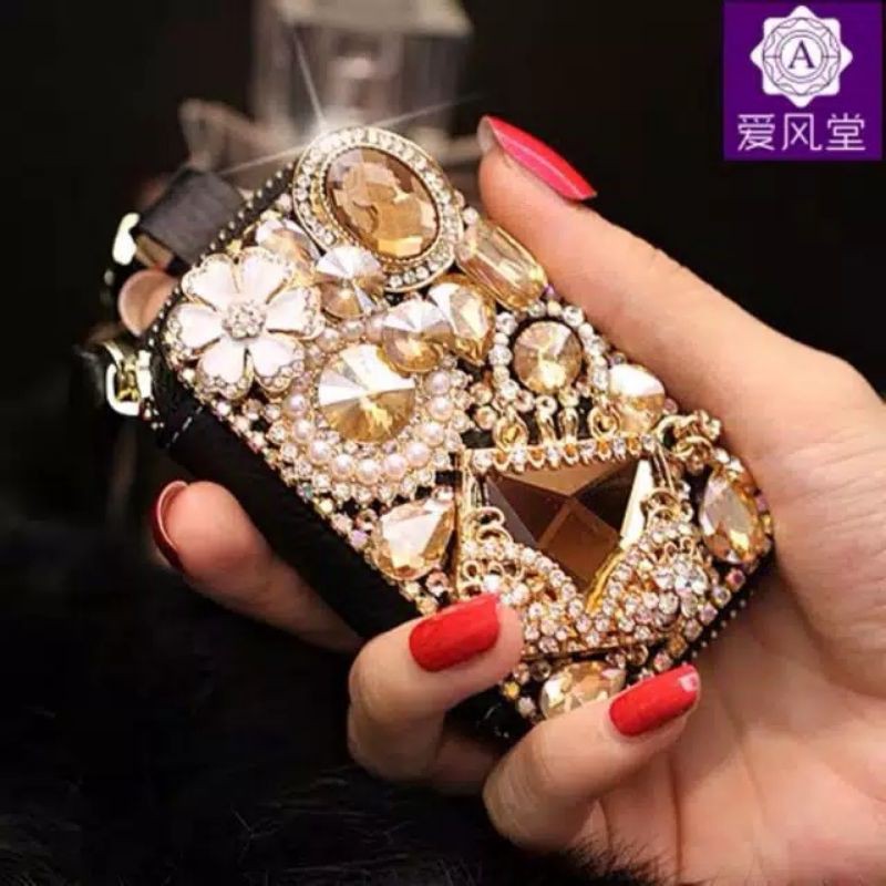DOMPET KOTAK // Gantungan Kunci Mobil DAD crown canel bling blink Dompet hitam import DOMPET KOTAK // Gantungan Kunci Mobil DAD crown canel bling blink impor kulit