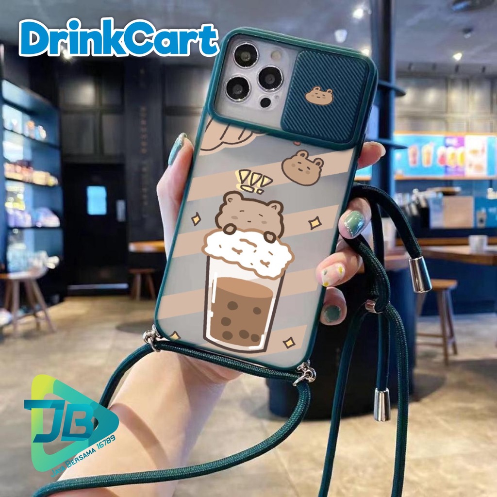 SOFTCASE SLINGCASE SLIDE PELINDUNG KAMERA DRINKCART SAMSUNG OPPO VIVO REALME IPHONE XIAOMI ALL TYPE JB4946