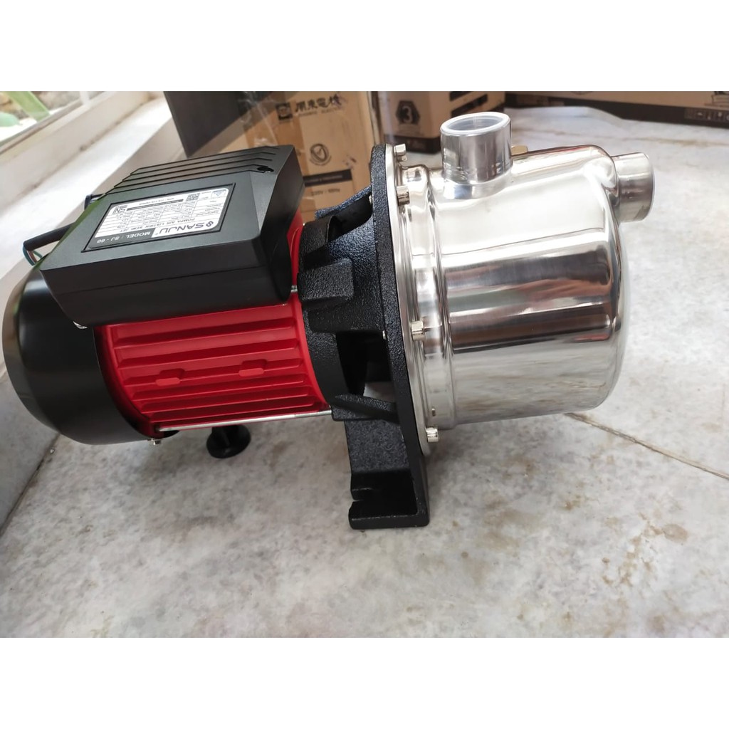 MAXPUMP SJ-60 Mesin Pompa Air Semi JET PUMP Thermal Protector Stainless Steel Sumur 220Volt 340Watt SEMI JET PUMP
