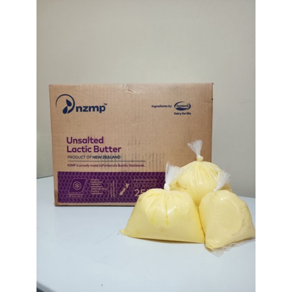 NZMP Unsalted Lactic Butter 250gr - Tidak Asin