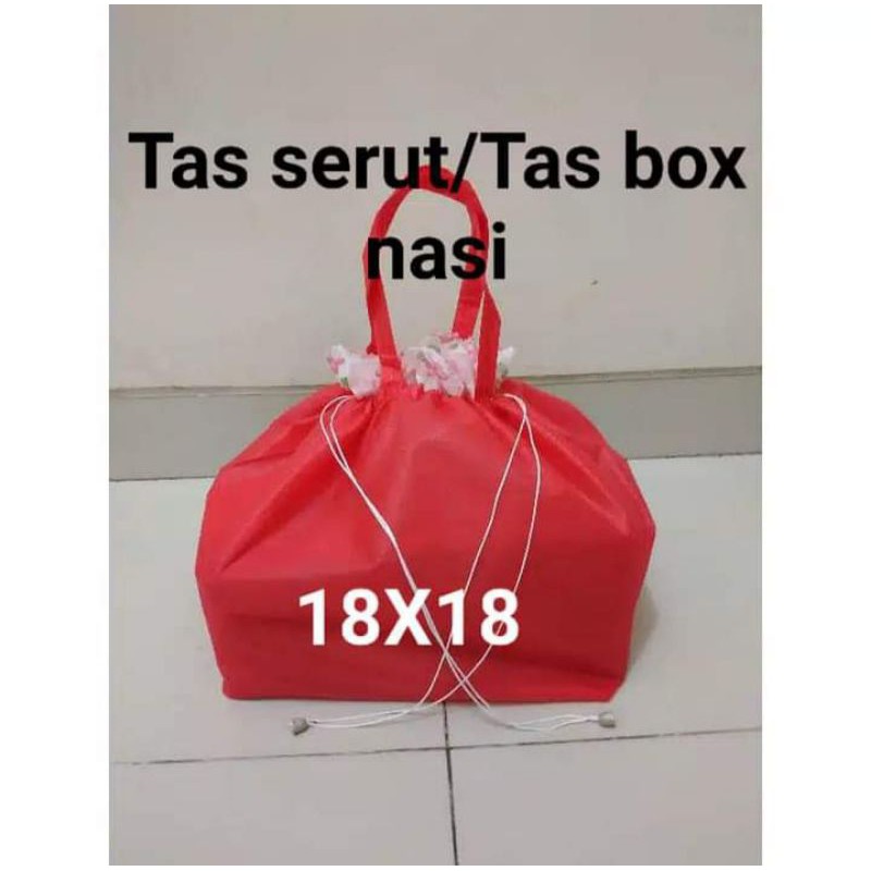 

Tas Serut 18X18/Tas Box Nasi/Tas Hajatan/1 lusin isi 12pcs