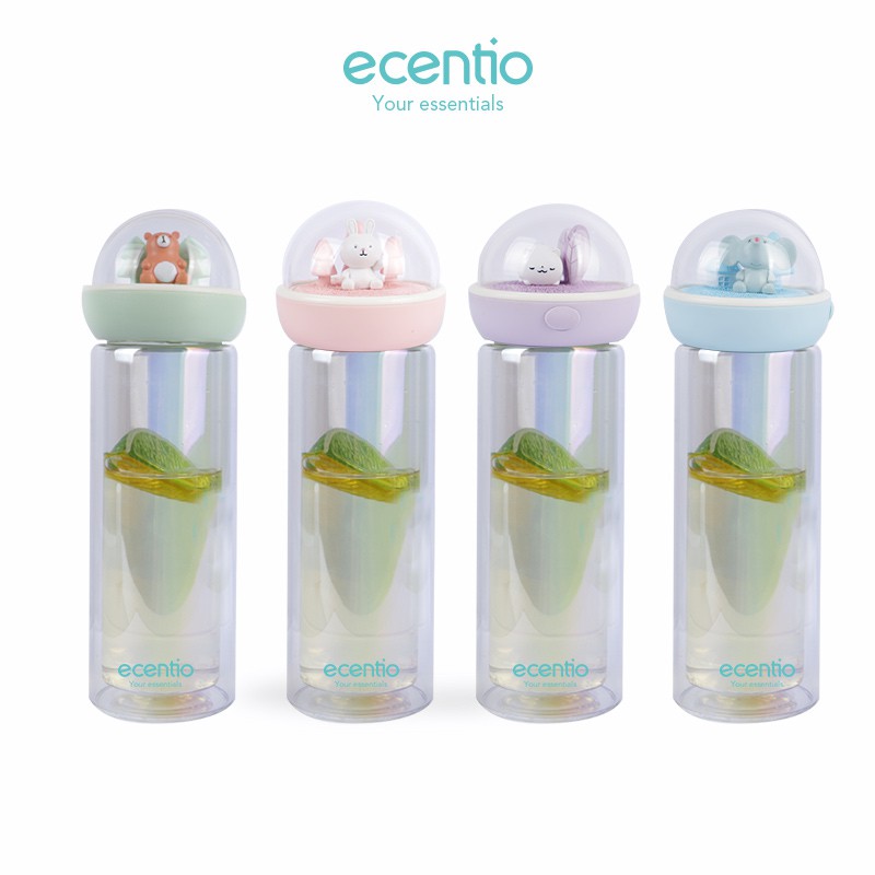 

Ecentio Botol minum Micro Landscape Anak bottle Kaca botol minum Portable Anti bocor