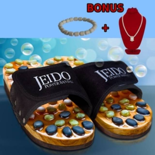 Sandal kesehatan Jeido Power Sandal New plus bonus Kalung 